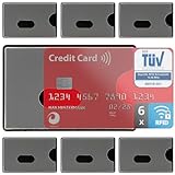 valonic TÜV geprüfte RFID Blocker Schutzhülle - 6 Stück - Sicherheit gegen Datenklau - NFC Schutzhüllen - Kartenhülle für Kreditkarten und EC Karten, EC Kartenhülle für Bankk