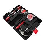 SEWOART 15 Stück manuelle Wartungsgruppe repair kit haushaltswerkzeug set Werkzeugsortiment Schlüssel Wohnung Reparatursatz professionelles Handwerkerwerkzeug Kohlenstoffstahl Black