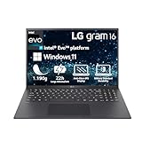 LG gram (2023) | 16' 16:10 IPS LCD-Display | Ultralight Notebook 1.190g | Intel Core i7 | 16GB RAM | 512GB SSD | 22h Akkulaufzeit | Windows 11 Home | Mirametrix | Schw
