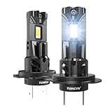 TUINCYN H7 LED Lampe Auto 80W 12V 16000LM 6000K Xenon Weiß, 600% Helligkeit 1:1 H7 Abblendlicht LED-Scheinwerferlampe Glühbirne. 2 STÜC