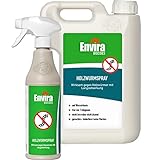 Envira Holzwurm-Spray - Holzwurm Ex Gegen Holzschädigende Insekten Mit Langzeitschutz - Auf Wasserbasis - 500 ml + 2L