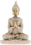 Yikko Mini Sandstein Buddha Statue Metriya Statue Handgeschnitzte Skulptur Set Geeignet für Statue Home Decoration Figuren Home Desktop Office Dekoration (7.5 * 5 * 2.5 cm)