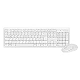 LogiLink ID0104W - Kabelloses Tastatur/Maus Set, 2, 4GHz, Tastatur 103 Tasten (+13 Hotkeys) - Maus (Optischer Sensor) mit 3 Bedientasten, Autolink Verbindung, Weiß