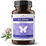 120 Baldrian Tabletten EXTRA STARK für 4 Monate, hochdosiert, 50:1 Extrakt: Entspricht der Wirkung von 6000 mg Baldrianwurzel pro Tablette (120 Tabletten)