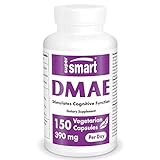 Supersmart - DMAE 390 mg pro Portion - Gehirnnahrung - für ein gesunges Gehirn- und Nervensystem | Nicht GVO - 150 vegetarische Kap