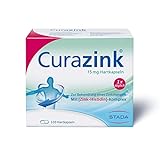 Curazink Hartkapseln - Arzneimittel zur Anwendung eines klinisch gesicherten Zinkmangels - hoch dosiert mit 15 mg Zink im einzigartigen Zink-Histidin-Komplex - 1 x 100 Hartkap