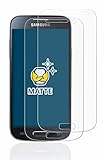 BROTECT 2x Entspiegelungs-Schutzfolie für Samsung Galaxy S4 Mini Matte Displayschutz-Folie, Anti-Reflex, Anti-Fingerp
