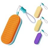 Shelinc Schwimmbrillen-Etui, Silikon-Schwimmbrillen-Schutzhülle mit doppelseitigen Ablauflöchern, Schwimmer-Geschenke, große Kapazität, Blau und Orange, M