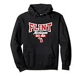 Flint Michigan MI Sportsport im College-Stil im Vintage-Stil Pullover H