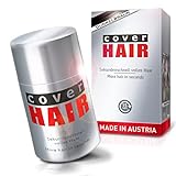 COVER HAIR - Premium Streuhaar | Schütthaar zur Haarverdichtung und Ansatzkaschierung | Authentischer Look für Männer und Frauen | 100% Natürliches Dunkelbraun 14g
