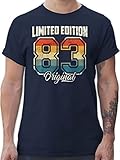 T-Shirt Herren - 40. Geburtstag - Limited Edition 1983 Original Vierzigster - XL - Navy Blau - t Shirts männer 40 Jahre Shirt firrzich tishrt Tshirt 40ger t-Shirts Mann 40th therren-Shirt - L190