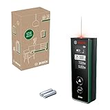Bosch Laser-Entfernungsmesser Zamo der 4. Generation (einfaches und präzises Messen bis 25 m, Akkus über USB-C® aufladbar, mit Adapterschnittstelle, im E-Commerce Karton)