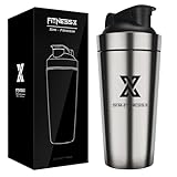 X SIM FITNESSX Shaker Edelstahl 700ml Sport Fitness c Shaker Yoga Gym Shaker Bottle Mixer (Edelstahl Shaker 700ML)