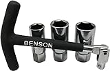 Benson Tools Zündkerzenschlüsselsatz 5-teilig 16 mm / 18 mm / 21