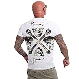 Yakuza Herren Cruel V02 T-Shirt, Weiß, XXL