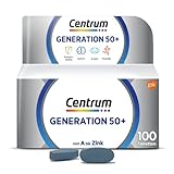 Centrum Generation 50+, 100 St. - Hochwertiges Nahrungsergänzungsmittel für Best Ager zur täglichen Komplettversorgung mit Mikronährstoffen - Verpackung k