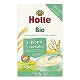 Holle - Bio-Vollkorngetreidebrei 3-Korn - 0,25 kg - 6er Pack