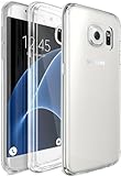 NEW'C Hülle für Samsung Galaxy S7 Edge, [Ultra transparent Silikon Gel TPU Soft] Cover Case Schutzhülle Kratzfeste mit Schock Absorption und Anti Scratch kompatibel Samsung Galaxy S7 Edg