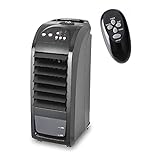 MaxxHome Klimaanlage Mobil ohne abluftschlauch 70W - Air Conditioner Portable - Klimagerät, Raumkühler, Luftkühler - Air Cooler Energiesparend mit Kühlfuktion - Schw
