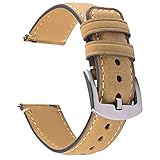 Fullmosa Leder Uhrenarmband Vintage-Ersatzarmband, Uhrenarmband 24mm 22mm 20mm 19mm 18mm, Armband Zubehör für Herren Damen Kompatibel mit Huawei Samsung Amazfit Garmin Fossil U