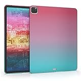 kwmobile Schutzhülle kompatibel mit Apple iPad Pro 12,9' - (2022) / (2021) - Hülle Silikon - Tablet Cover Case - Zwei Farben Pink B