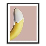 Sincerely, Not Kitchen Decor Banana Wandbild, 28 x 36 cm, ungerahmt - modernes buntes Obst-Kunstwerk für Esszimmer, Restaurant, Café, Bildergalerie Modern 11'x14' BANANA W/CREAM mehrfarbig