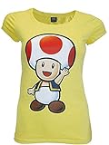 Nintendo T-Shirt (Damen) -L- Toad, gelb