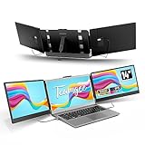 Teamgee Portable Monitor für Laptop, 14’’ FHD Laptop Monitor Erweiterung, Plug und Play Display für Mac, Wins, Android, Dex PC mit 13'-17' B