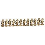 Warmhm 12 Stück Messing-Maitreya-Buddha Akzente Für Zuhause Tischdekoration Bürodekoration Buddha-Anhänger-Charm Maitreya-Buddha-Statue Zen-Meditationsstatue Tischdek