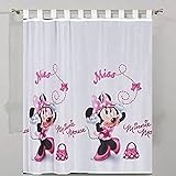 Poland Netz-Voile-Vorhang Minnie Maus mit Schlaufen, 150 cm, 150 Stück