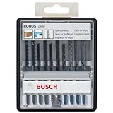 Bosch Professional 10tlg. Stichsägeblatt-Set Robust Line (Wood und Metal zum Sägen in Holz und Metall, Zubehör Stichsäge)