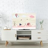 Tv-Abdeckung Für Den Innenbereich, Staubdichte Tv-Displayschutzfolie Aus Polyesterfaser Mit Kunstdruck, Für 30 Bis 80 Zoll Große Led-, LCD- Und OLED-smart-tvs(Size:46/48in(115x65cm),Color:C)