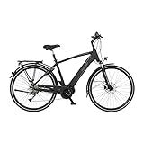 Fischer E-Bike Trekking, VIATOR 4.1i Elektrofahrrad für Herren, RH 50 cm, Mittelmotor 80 Nm, 36 V Akku im Rahmen, schwarz matt, 28 Z