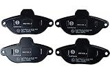 AutoMentum AM21436.2 Bremsbelagsatz 4-teilig für FIAT PANDA / PANDA CLASSIC (169_) 2003- Vorderachse und andere Fahrzeug
