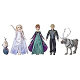 Disney Die Eiskönigin 2 Das große Eiskönigin II Finale Set, Anna, Elsa, Kristoff, Olaf und Sven mit Outfits und Accessoires, ab 3 J