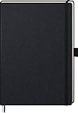 Brunnen 105528805 Notizbuch Kompagnon Klassik (Hardcover, 21 x 29,4 cm, kariert, 192 Seiten) 1 Stück, schw