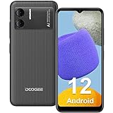 DOOGEE X98 Handy ohne Vertrag Android 12 4G Dual SIM Smartphone Günstig, 3GB +16GB(1TB Erweitern) 4200mAh Akku, 6,52' HD+ Display 8MP Dual Kamera 5G-WiFi/GPS/Face ID-2023 Schw