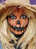 Hochwertiges Halloween Make-up Set - Vogelscheuche - Verkleidung Schminke - Karneval & Motto-Party