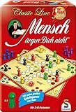 Schmidt Spiele 49439 Mensch ärgere Dich Nicht in der Metalldose, Classic Line, mit extra großen Spielfiguren aus H