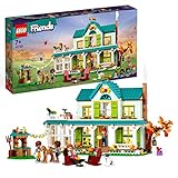 LEGO 41730 Friends Autumns Haus, Puppenhaus mit Tierfiguren und Zubehör, Mini-Puppen Autumn, Mia und Haustieren, Spielzeug für Mädchen und Jungen ab 7 Jahren, 2023 Charak
