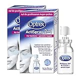 Optrex ActiSpray 2in1 Liposomales Augenspray für trockene & gereizte Augen, auch bei Kontaktlinsen, 2x 10