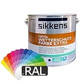 Sikkens Cetol Wetterschutzfarbe (RAL-Farben) 2,5l - getönt nach RAL - Wunschfarb