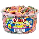 Haribo Rainbow Pixel Sauer, 150Stk (1,2kg Runddose)