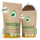 NanaNatura's Bio Radieschen Sprossen Samen 180g | Keimfähige Radieschensamen zur Sprossenzucht | Radies Rambo Rosa Rettich Keimsprossen fürs Sprosseng