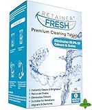 Retainer Reinigungstabletten – 36 Tabletten Retainer frisch, halten Sie Ihre Retainer und fleckenfrei – Retainer Reiniger Tablette, Mundschutz, gebissreiniger tabs,