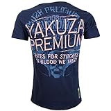 Yakuza Premium Herren T-Shirt 3513 Navy dunkelblau L