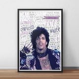 Von Prince inspiriertes Poster/Druck