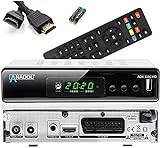 [Test GUT *] Anadol ADX 111c Full HD Kabel Receiver mit AAC-LC, PVR Aufnahmefunktion & Timeshift, für alle Kabelanbieter geeignet, HDMI SCART DVB-C C2, automatische Senderinstallation + HDMI Kab