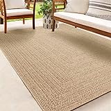 the carpet Kansas - robuster In- und Outdoor Teppich im natürlichen Jute-Look, wetterfest, geeignet für Terrasse und Garten, 160 x 230