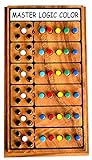 Superhirn der Master of Logic Color Knobelholz Logik Spiel mit Farbcodes Kombinationsspiel Strategiespiel Denkspiel Knobelspiel aus Holz für 2 Sp